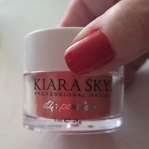 Kiara Sky Nail Powder Cocoa Coral.